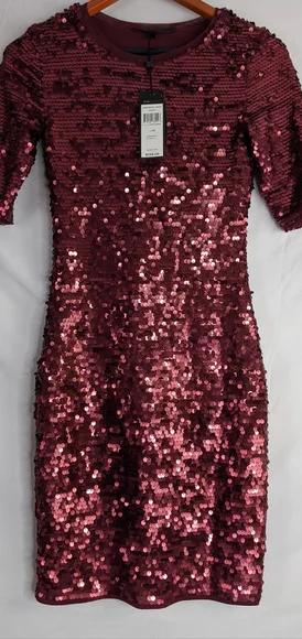 BCBGMAXAZRIA BCBG MARTA SEQUIN DRESS SIZE XS. - Picture 5 of 8